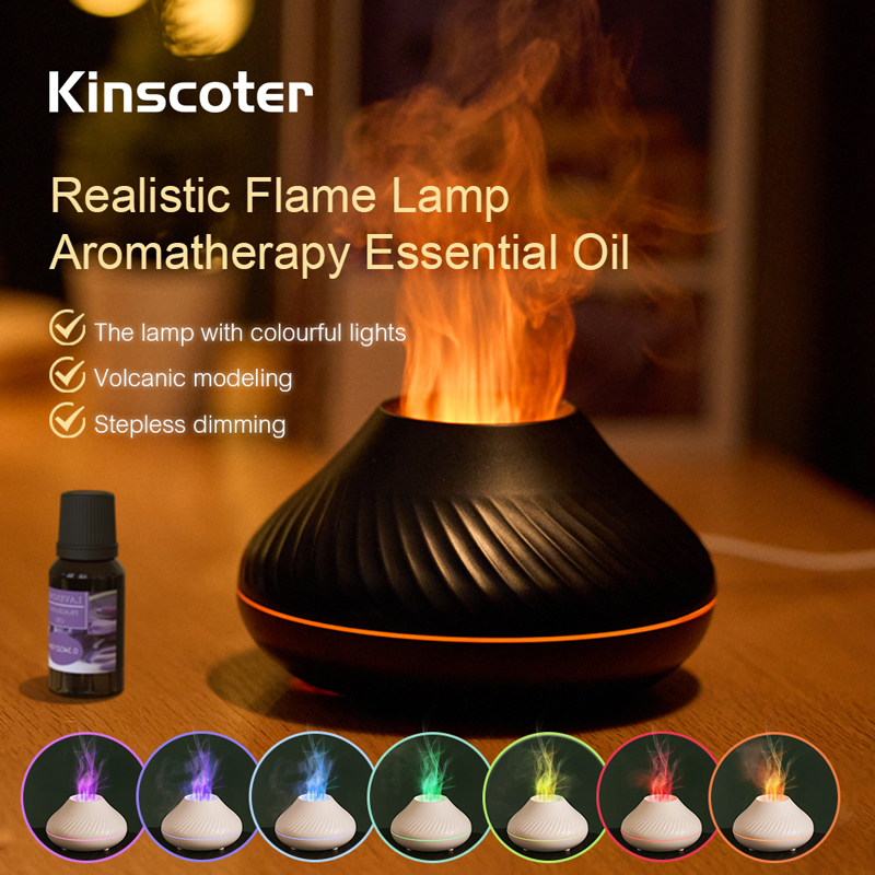 Aroma Diffuser Essential Oil Lamp 130ml Usb Portable Air Humidifier Color Night - Humidifiers